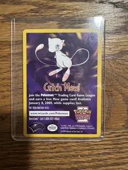 CATCH MEW Card Promo - Pokemon the Movie - 1999 Pokemon Wizards of the Coast - Image 1