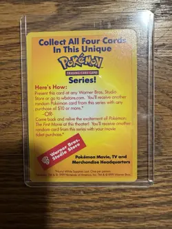 CATCH MEW Card Promo - Pokemon the Movie - 1999 Pokemon Wizards of the Coast - Image 2