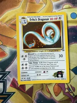 Erika's Dragonair - 4/132 - Pokemon Gym Heroes Unlimited Holo Rare Card WOTC NM - Image 1
