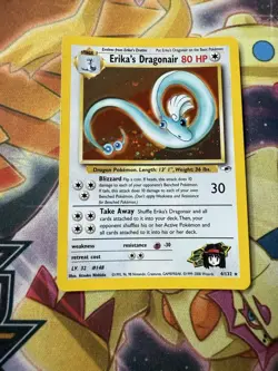 Erika's Dragonair - 4/132 - Pokemon Gym Heroes Unlimited Holo Rare Card WOTC NM - Image 3