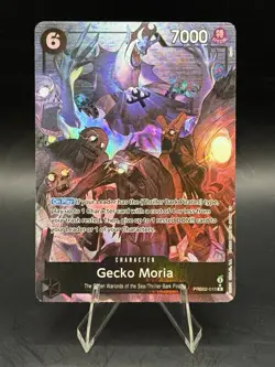 Near Mint Gecko Moria PRB02-013 Alternate Art English One Piece Card Game - Image 1