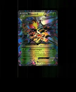 FAN-ART READ DESCRIPTION BELOW HOLO Beedrill Card Beedrill Pokemon Card p2 - Image 1