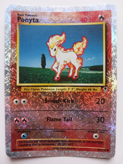 Ponyta Pokemon Card Reverse Holo WOTC Legendary Collection 87/110 Rare MP - Image 1