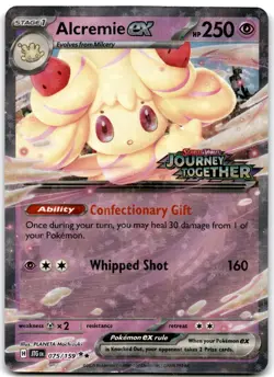Alcremie ex (Journey Together Stamped) Double Rare Cards & Products 075/159 NM - Image 1