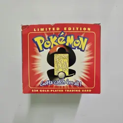 Charizard Burger King 23k Gold Card SEALED in Box 1999 - Image 2