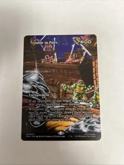 Trouble In Pairs Borderless TMNT Nonfoil Card #0003 MTG LP - Image 1