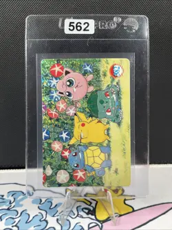 PIKACHU SQUIRTLE BULBASAUR Pokemon Pocket Monsters Vending Prism Sticker (562) - Image 1