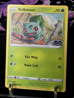 Pokemon Go TCG Stamped Bulbasaur 1/78 Regular Common Non Holo Card - Image 1