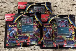 Pokemon TCG ME: Phantasmal Flames 3 Pack Booster Blister - Lot Of 3 - Fresh Case - Image 1