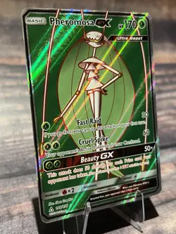 Pokemon Tcg Pheromosa GX (Full Art) 140/156 Sm-Ultra Prism Holo - Image 2