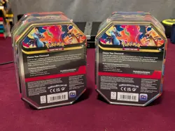Pokemon TCG Mega Charizard X & Y EX Tins Sealed - Set of 2 - Image 2