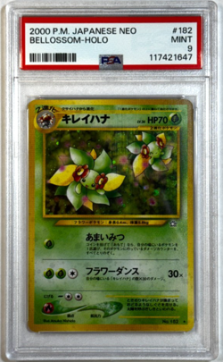 Bellossom Holo Rare PSA 9 MINT (2000) Pokemon Japanese Neo #182 - Image 1