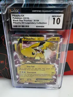 2015 Pokemon XY Black Star Promos #XY84 Pikachu EX CGC Gem mint 10 - Image 1