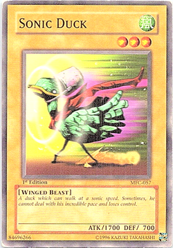 Sonic Duck MFC-057 Yu-Gi-Oh! Card Light Play 1st Edition - Image 1