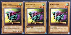 YUGIOH 3x Sonic Duck Magicians Force MFC-057 Unlimited Common MP Playset - Image 1
