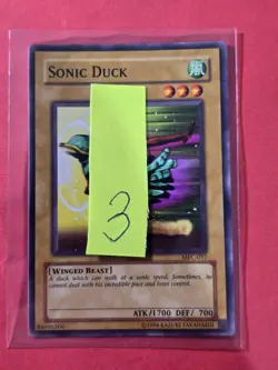 2003 Yu-Gi-Oh! TCG Magician's Force Unlimited #MFC057 Sonic Duck, C, NF/H, cd3 - Image 3