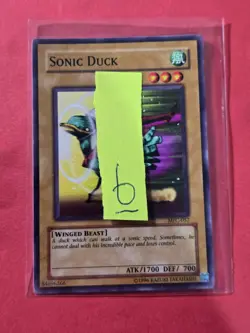 2003 Yu-Gi-Oh! TCG Magician's Force Unlimited #MFC057 Sonic Duck, C, NF/H, cd6 - Image 3