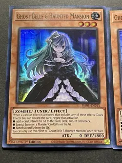 3x Ghost Belle & Haunted Mansion | Super Rares | RA01 | NM | 1st Ed | YuGiOh! - Image 3