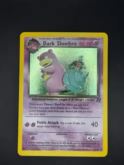 Dark Slowbro Holo 12/82 – Team Rocket 2000 WOTC – Vintage Pokemon Card LP - Image 1