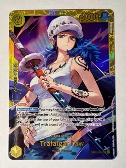 One Piece Trafalgar Law EB03-100 Full Art Foil 6000 Power Heroines Edition Card - Image 1