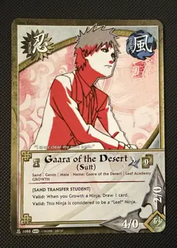 Naruto CCG Gaara Of The Desert Card Set - Image 3