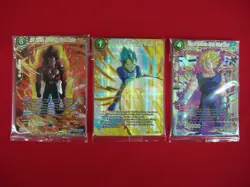 2022 DRAGON BALL SUPER CARD GAME THEME SELECTION - HISTORY OF VEGETA 3 PACK SET - Image 1