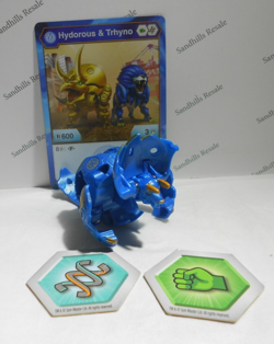 Bakugan Hydorous x Trhyno Blue Aquos Aurelus Armored Alliance - Card - Cores - Image 1