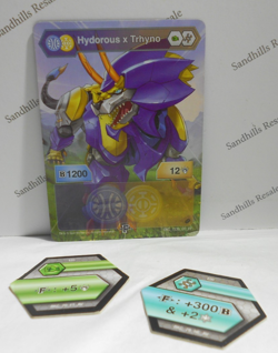 Bakugan Hydorous x Trhyno Blue Aquos Aurelus Armored Alliance - Card - Cores - Image 2