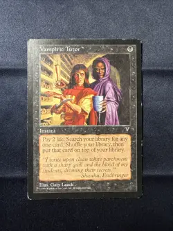 Vampiric Tutor Visions MTG Magic the Gathering LP Condition - Image 1