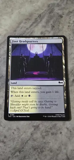 Foot Headquarters Teenage Mutant Ninja Turtles Regular Land MTG NM - Image 1