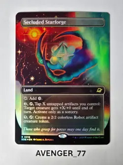 Magic Gathering MTG #0316 Secluded Starforge FOIL Borderless Edge of Eternities - Image 1