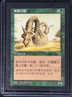 MTG MAGIC Foreign Black Border Chinese Dirtcowl Wurm Near Mint - Free Returns! - Image 3