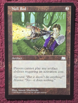 RARE Null Rod - Weatherlight - MTG Magic the Gathering *NM* Never Played - Image 1