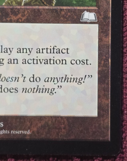 RARE Null Rod - Weatherlight - MTG Magic the Gathering *NM* Never Played - Image 4