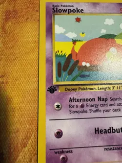 1st Edition Slowpoke 67/82 | WOTC Gen 1 Pokemon | Vintage Team Rocket - Image 2