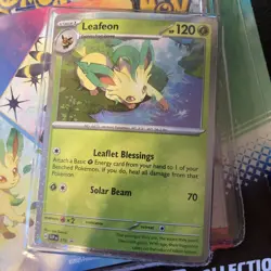 Pokemon Prismatic Evolutions Tech Sticker Collection Leafeon FACTORY SEALED - Image 2