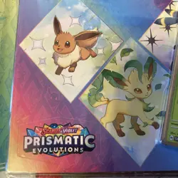 Pokemon Prismatic Evolutions Tech Sticker Collection Leafeon FACTORY SEALED - Image 4