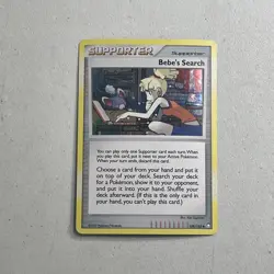 Pokemon TCG 2007 Mysterious Treasures Card -- Bebe's Search 109/123 Holo Foil - Image 1