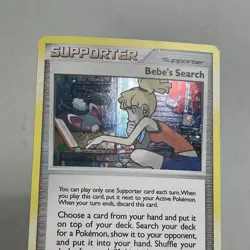 Pokemon TCG 2007 Mysterious Treasures Card -- Bebe's Search 109/123 Holo Foil - Image 2