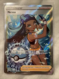 Pokemon Nessa Lost Origin Trainer Gallery Holo Ultra Rare Card TG27/TG30 MINT - Image 1