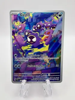2024 Pokemon GASTLY Temporal Forces #177/162 Illustration Rare NM - Image 1
