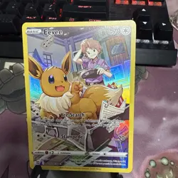 Pokemon TCG Eevee TG11/TG30 Brilliant Stars Trainer Gallery Ultra Rare Holo Card - Image 1