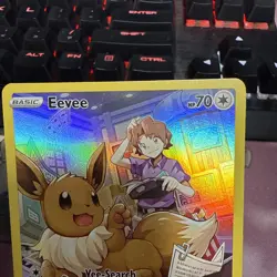 Pokemon TCG Eevee TG11/TG30 Brilliant Stars Trainer Gallery Ultra Rare Holo Card - Image 3