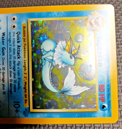 1999 Pokemon Jungle #12 Vaporeon Rare Holo LP - Image 2