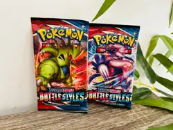 Pokemon TCG x2 Sword & Shield Battle Styles Booster Pack Genuine Factory Sealed - Image 1