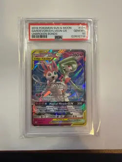 2019 POKEMON SUN & MOON UNBROKEN BONDS #130 GARDEVOIR & SYLVEON GX PSA 10 - Image 1