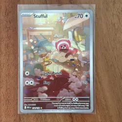 Pokemon TCG Mega Evolutions Stufful 154/132 Illustration Rare NM - Image 1