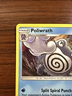 Poliwrath Rare Holo 32/149 Sun & Moon Base Set Pokemon TCG 2017 - Image 2
