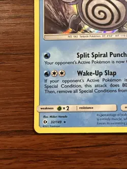 Poliwrath Rare Holo 32/149 Sun & Moon Base Set Pokemon TCG 2017 - Image 5