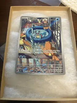 Squirtle 148/142 Illustration Rare SV07: Stellar Crown Pokemon TCG NM - Image 1